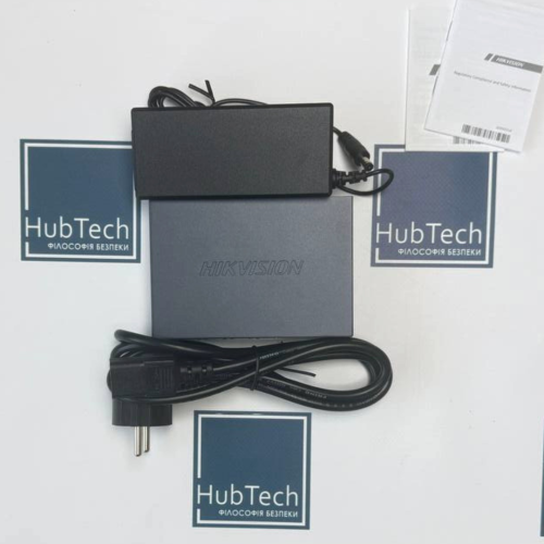 4-канальный неуправляемый POE коммутатор Hikvision DS-3E0106P-E/M