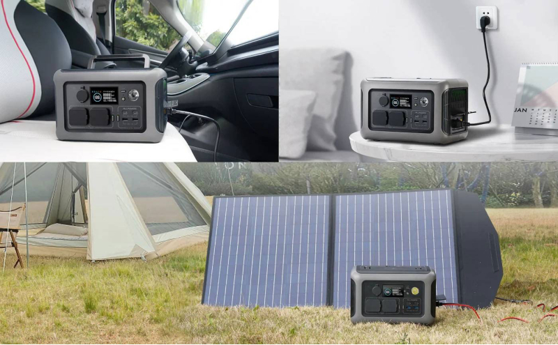 Power station ALLPOWERS R600 APP Control, 600W, 299Wh LiFePO4 3500Cycles, MPPT 300w max, CAR port, DC12/24V, 2хAC 220V, 2xUSB-TYPE-C 100W, 2xUSB-A 36W - 4