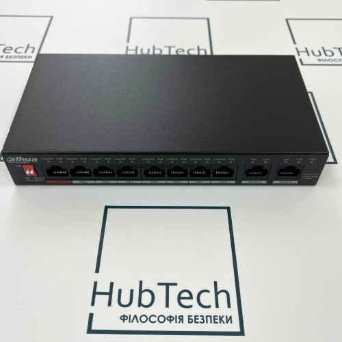 8-портовий POE комутатор Dahua DH-PFS3010-8ET-65