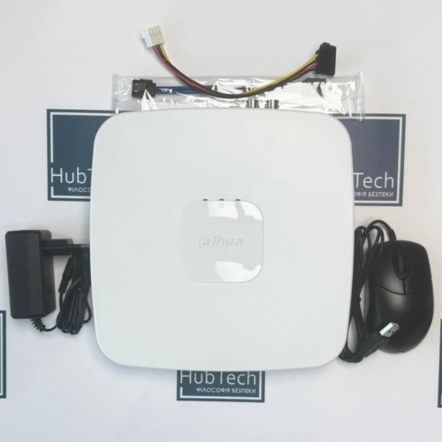4-канальний 1080N/720p 1U 1HDD WizSense відеореєстратор Dahua DH-XVR4104C-I/T