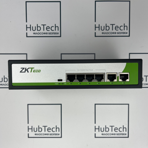 PoE-комутатор ZKTeco ZK-PoE42N-55W з 4 портами PoE