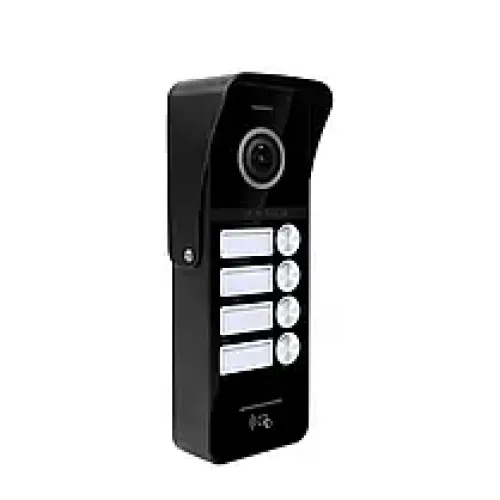 Виклична панель домофону з вбудованим зчитувачем карток SEVEN CP-7504/4 RFID black