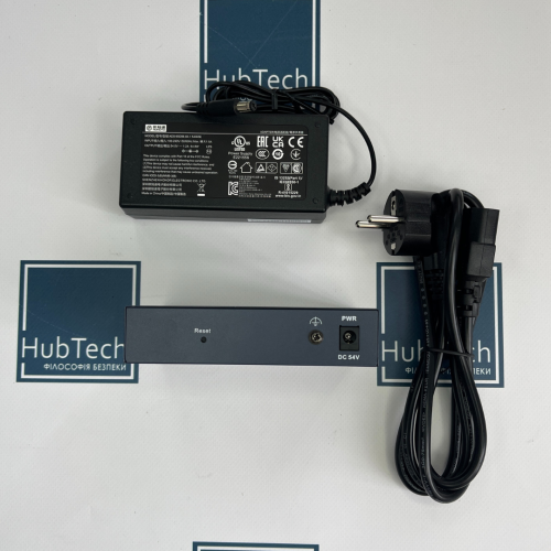 4-портовий керований POE комутатор Hikvision DS-3E1105P-EI/V2