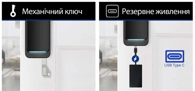 Розумний дверний біометричний замок SEVEN LOCK SL-7779BFW-Т - 10