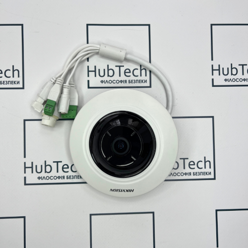 5 МП IP Fisheye відеокамера з функціями IVS і детектором осіб Hikvision DS-2CD2955FWD-IS (1.05мм)