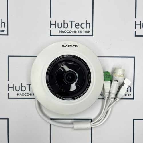 5 МП IP Fisheye відеокамера з функціями IVS і детектором осіб Hikvision DS-2CD2955FWD-IS (1.05мм)