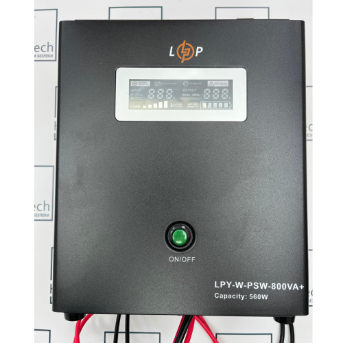 ДБЖ з правильною синусоїдою 12V LPY-W-PSW-800VA+(560Вт)5A/15A