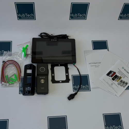 Комплект видеодомофона BCOM BD-770FHD/T Black Kit: видеодомофон 7" с детектором движения и поддержкой Tuya Smart и видеопанель