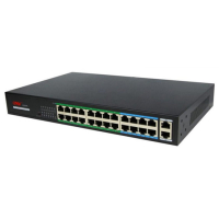 26-портовий некерований PoE комутатор ONV H1024PL