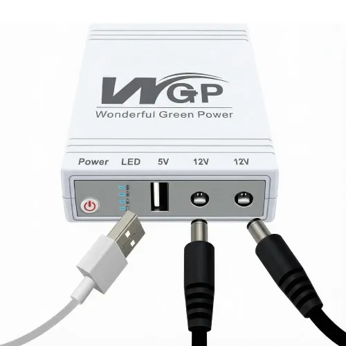 Джерело безперебійного живлення Mini UPS WGP UPS103A 10400mAh 5V/12V/12V, Li-ion 4*2.6Ah, для роутера і медіаконвертера