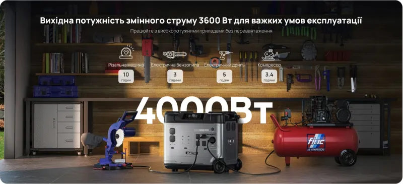 Портативная зарядная станция OUKITEL P5000E Pro 4000W 5120Wh - 3