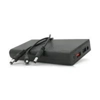 Портативный Power Bank 18W для роутеров, Output: USB 5V/2A, DC9V, 2.7A/12V1.5A, 21000mAh(7*3000mAh), 155х75х23мм, 460грамм, Black, BOX