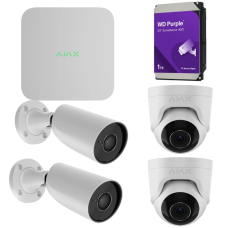 Комплект IP-видеонаблюдения Ajax 4 Video Kit HT48 (8 MP/2.8 mm)