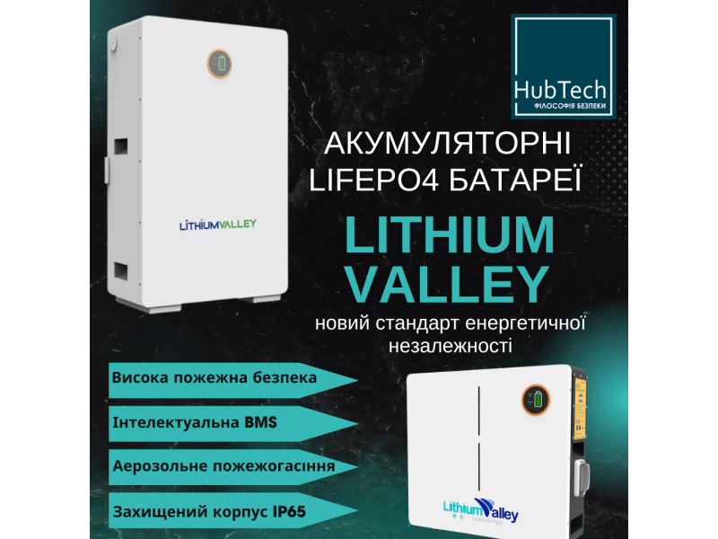 Акумуляторні LiFePO4 батареї Lithium Valley - новий стандарт енергетичної незалежності