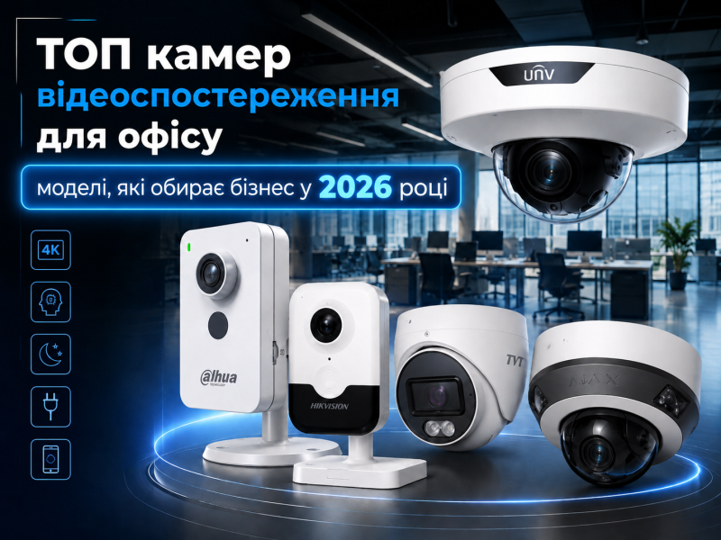 ТОП камер видеонаблюдения для офиса: модели, которые выбирает бизнес в 2026 году