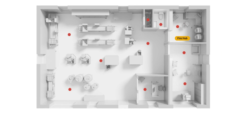 Пожежна централь Ajax EN54 Fire Hub black - 2