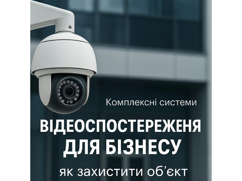 Комплексні системи відеоспостереження для бізнесу: як захистити об'єкт