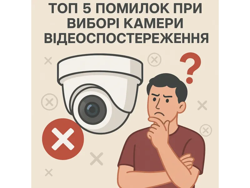 ТОП 5 помилок при виборі відеокамери. Як уникнути невдалих покупок?