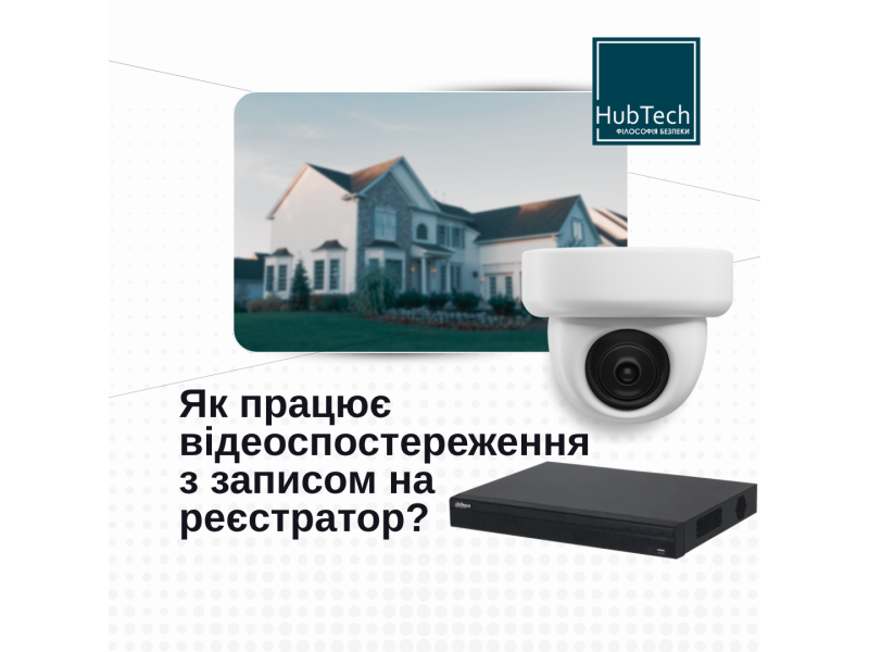 Як працює відеоспостереження з записом на реєстратор?