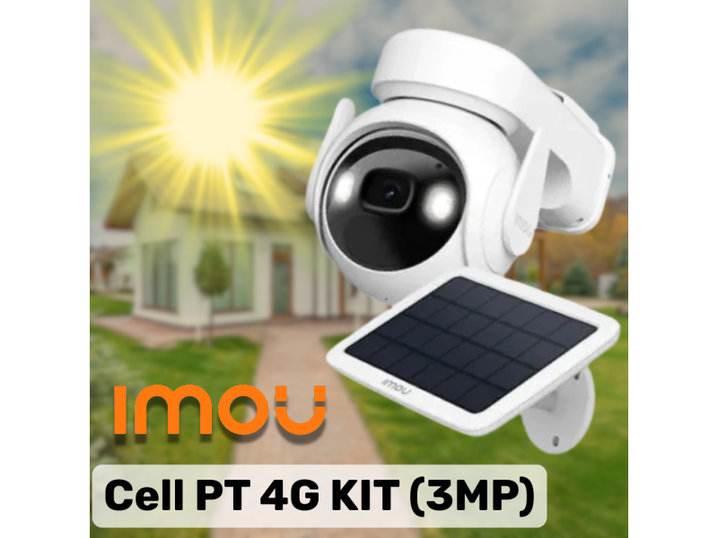 Автономне відеоспостереження IMOU Cell PT 4G з сонячною панеллю: огляд, переваги, характеристики