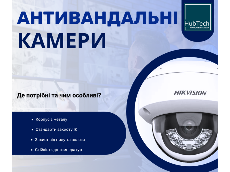 Антивандальні камери: де потрібні та чим особливі?