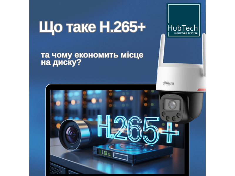 Що таке H.265+ і чому це економить до 80% місця на диску?