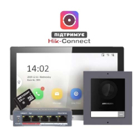 Комплект (врізна панель) DS-KD8003-IME1(B)+DS-KH6350-TE1+HS-TF