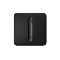 Бездротовий розумний сенсорний димерний вимикач світла  Ajax LightSwitch (Dimmer) Jeweller (black)