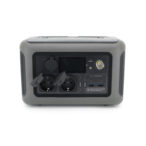 Power station ALLPOWERS R600 APP Control, 600W, 299Wh LiFePO4 3500Cycles, MPPT 300w max, CAR port, DC12/24V, 2хAC 220V, 2xUSB-TYPE-C 100W, 2xUSB-A 36W