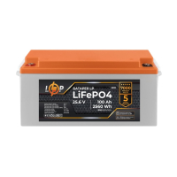 Акумулятор LP LiFePO4 25,6V - 100 Ah (2560Wh) (BMS 80A/40А) пластик для ДБЖ