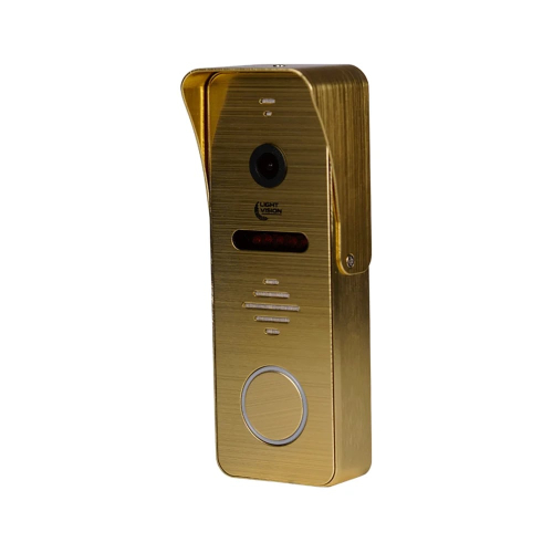 Комплект відеодомофона Light Vision: домофон 7" AMSTERDAM FHD Grey та відеопанель RIO FHD Gold