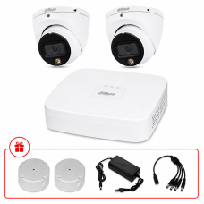 Комплект HD-CVI відеоспостереження Dahua 2МП KIT-DH0112 з мікрофоном