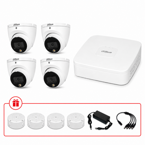 Комплект HD-CVI відеоспостереження Dahua 2МП KIT-DH0114 з мікрофоном