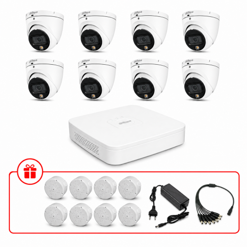 Комплект HD-CVI відеоспостереження Dahua 2МП KIT-DH0121 з мікрофоном