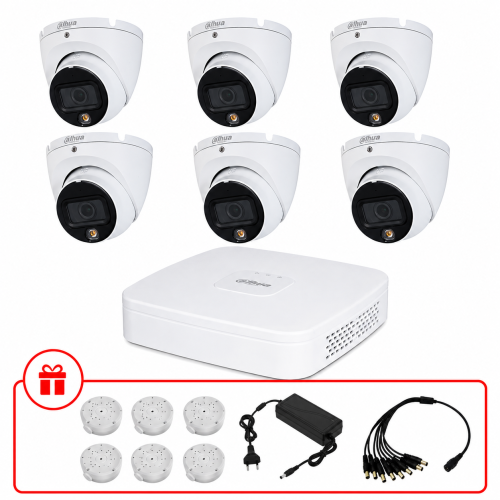 Комплект HD-CVI видеонаблюдения Dahua 2МП KIT-DH0122 с микрофоном