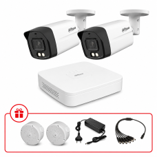 Комплект HD-CVI відеоспостереження Dahua 2МП KIT-DH0124 з мікрофоном