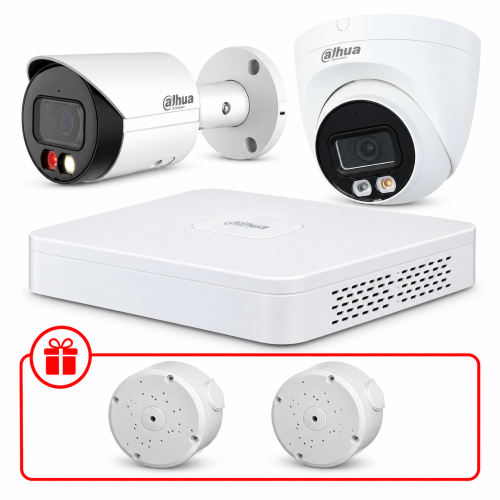 Комплект IP відеоспостереження Dahua WizSense 2МП KIT-DH0151 з мікрофоном