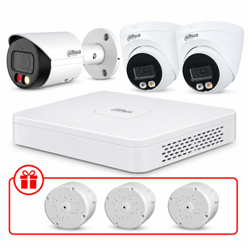 Комплект IP видеонаблюдения Dahua WizSense 2МП KIT-DH0152 с микрофоном