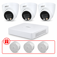 Комплект IP відеоспостереження Dahua WizSense 2МП KIT-DH0159 з мікрофоном