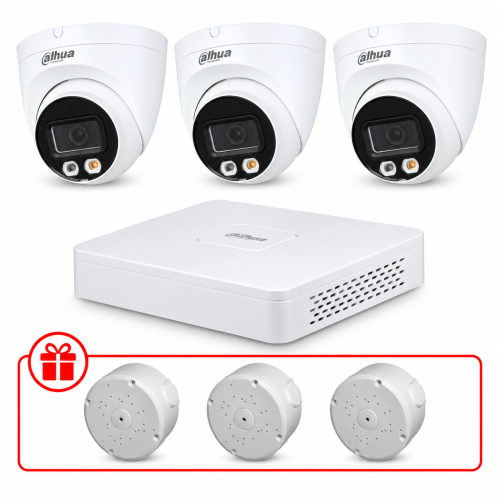 Комплект IP видеонаблюдения Dahua WizSense 2МП KIT-DH0159 с микрофоном