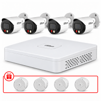 Комплект IP видеонаблюдения Dahua WizSense 2МП KIT-DH0164 с микрофоном