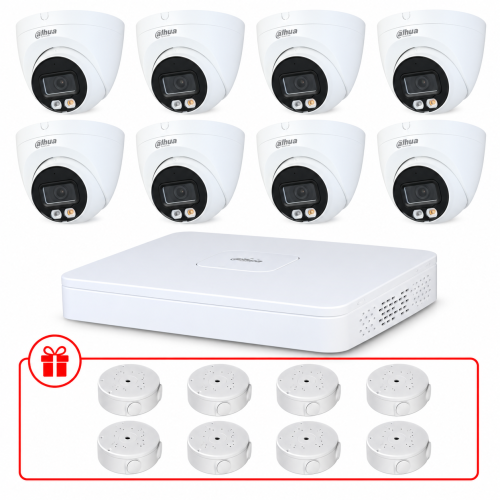 Комплект IP видеонаблюдения Dahua WizSense 2МП KIT-DH0166 с микрофоном