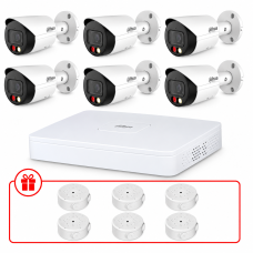 Комплект IP видеонаблюдения Dahua WizSense 2МП KIT-DH0167 с микрофоном