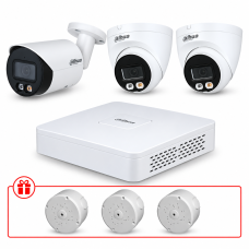 Комплект IP відеоспостереження Dahua WizSense 4МП KIT-DH0184 з мікрофоном