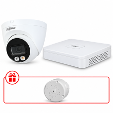 Комплект IP відеоспостереження Dahua WizSense 4МП KIT-DH0189 з мікрофоном