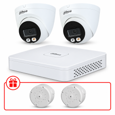 Комплект IP відеоспостереження Dahua WizSense 4МП KIT-DH0190 з мікрофоном