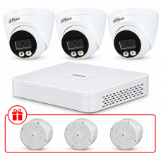 Комплект IP відеоспостереження Dahua WizSense 4МП KIT-DH0191 з мікрофоном