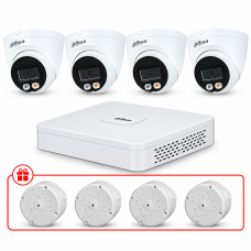 Комплект IP відеоспостереження Dahua WizSense 4МП KIT-DH0192 з мікрофоном