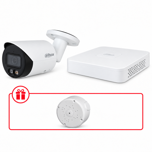 Комплект IP відеоспостереження Dahua WizSense 4МП KIT-DH0193 з мікрофоном