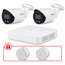 Комплект IP відеоспостереження Dahua WizSense 4МП KIT-DH0194 з мікрофоном